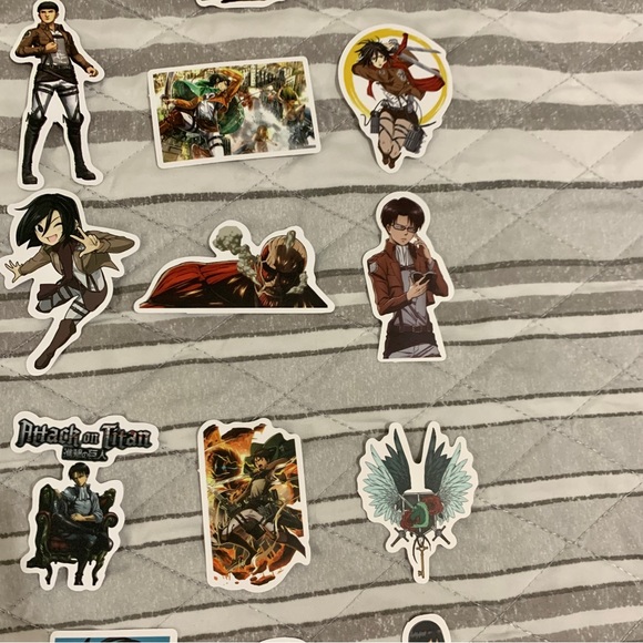 Attack on Titan Random Stickers Lot of 100 - Picture 8 of 15